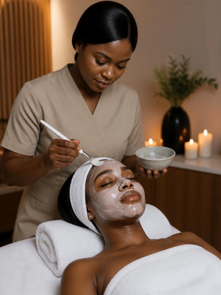 Hydrating facial treatment at Aura Era