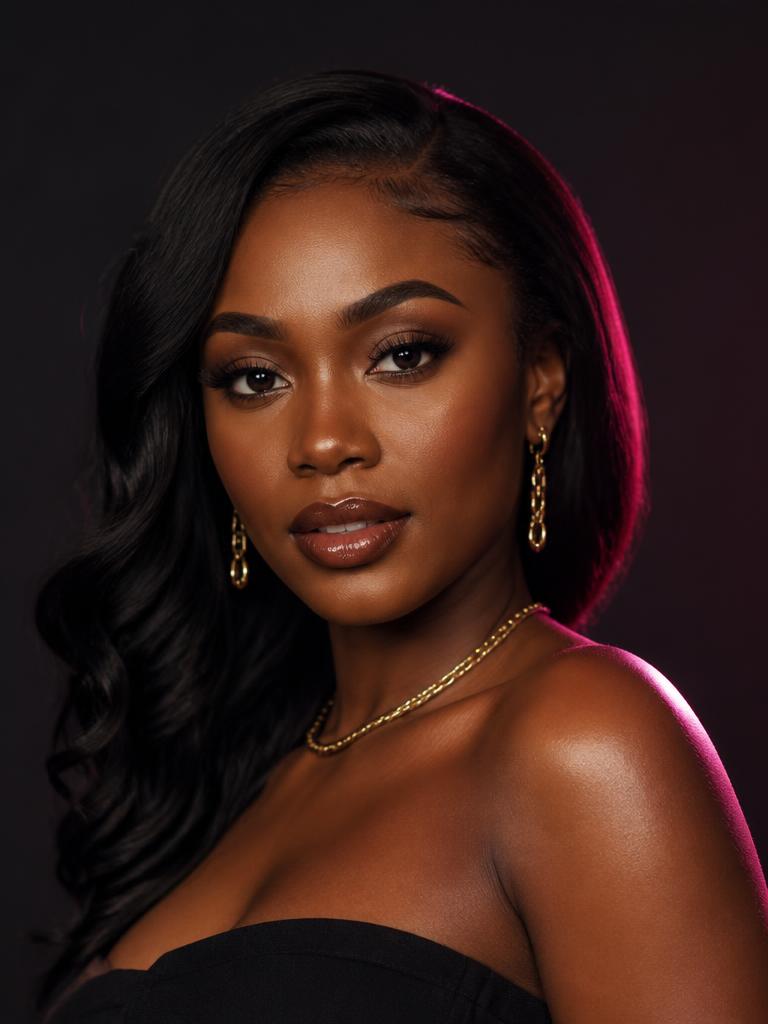 Soft glam makeup finish at Aura Era